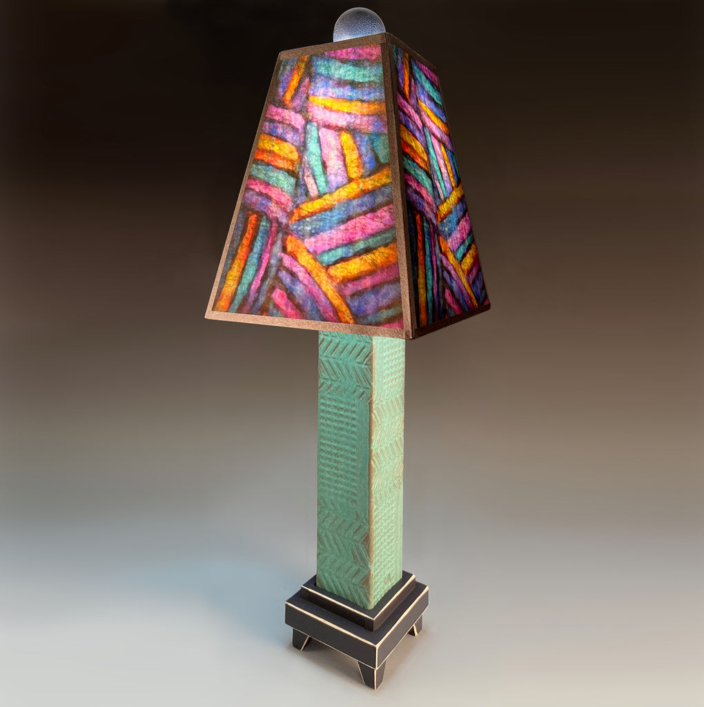 Coat of Many Colors - Green Base Table Lamp