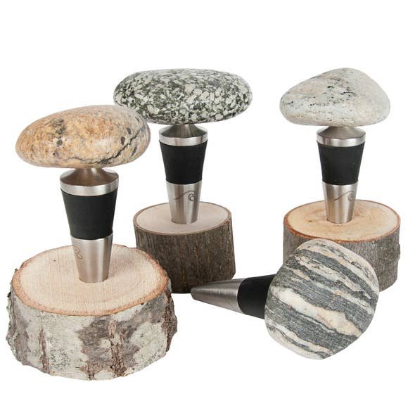 Stone Wine Bottle Topper