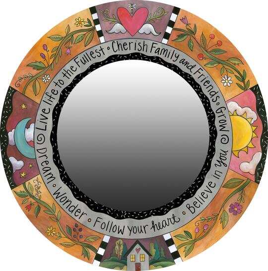 "Oh So Pretty" Circle Mirror