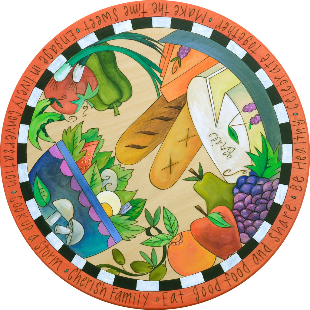 'Enjoy Nature's Bounty' Lazy Susan