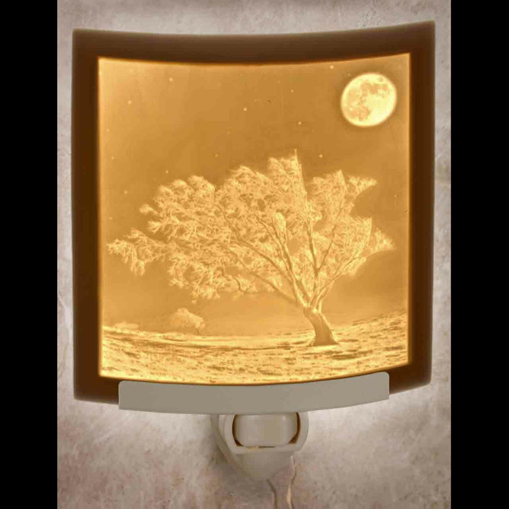 Frosty Moon Night Light